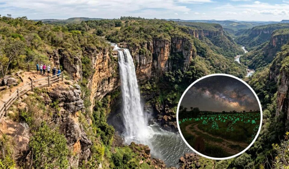 10 cidades, 40 sítios arqueológicos e cachoeiras gigantes em um lugar onde o chão brilha à noite