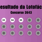 Resultado da Lotofácil de hoje: veja números e ganhadores do concurso 3643 (segunda, 23/03)