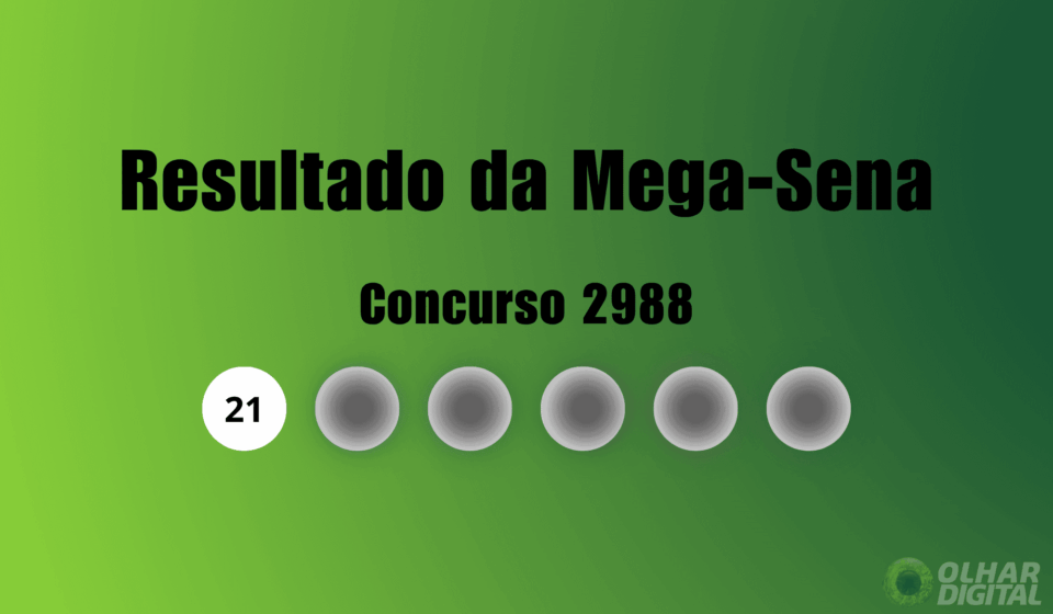 Resultado da Mega-Sena de hoje: veja números e ganhadores do concurso 2988 (terça, 24/03)