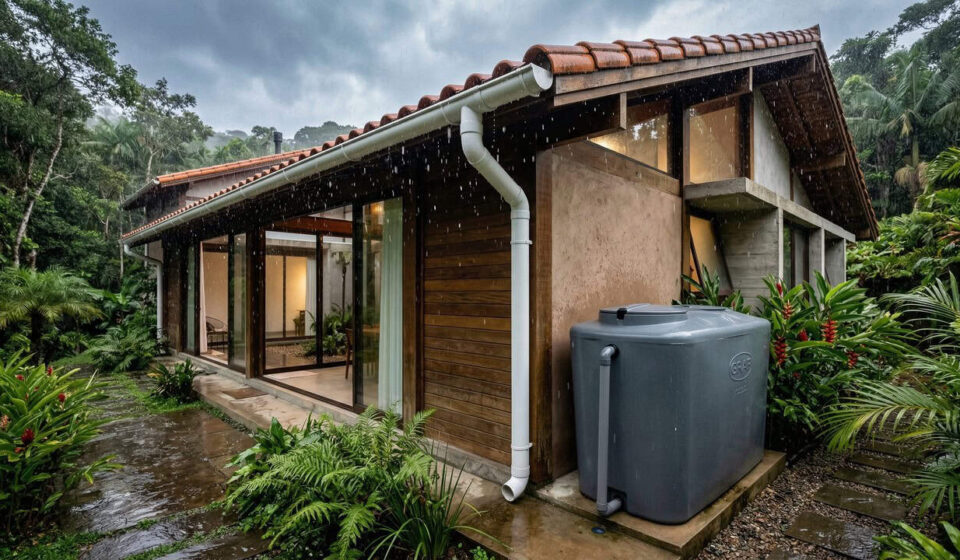 Água da chuva no telhado ajuda a baixar a conta sem complicação
