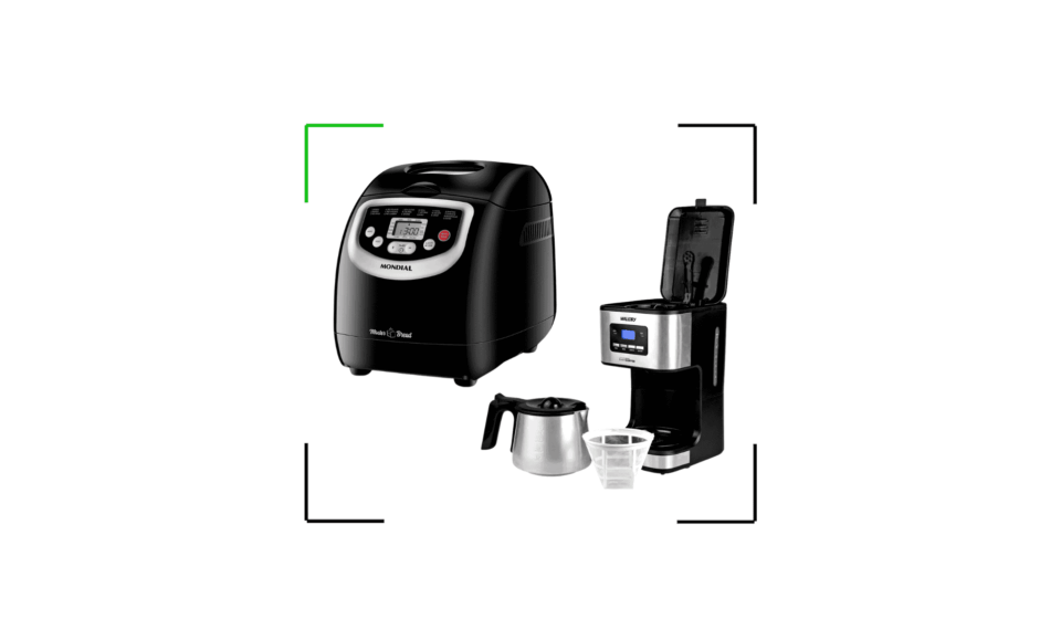 Cafeteiras e panificadora em oferta: confira e aproveite