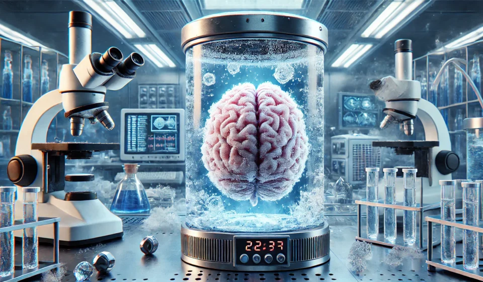 Cérebro congelado e reanimado: cientistas preservam tecido funcional pela primeira vez