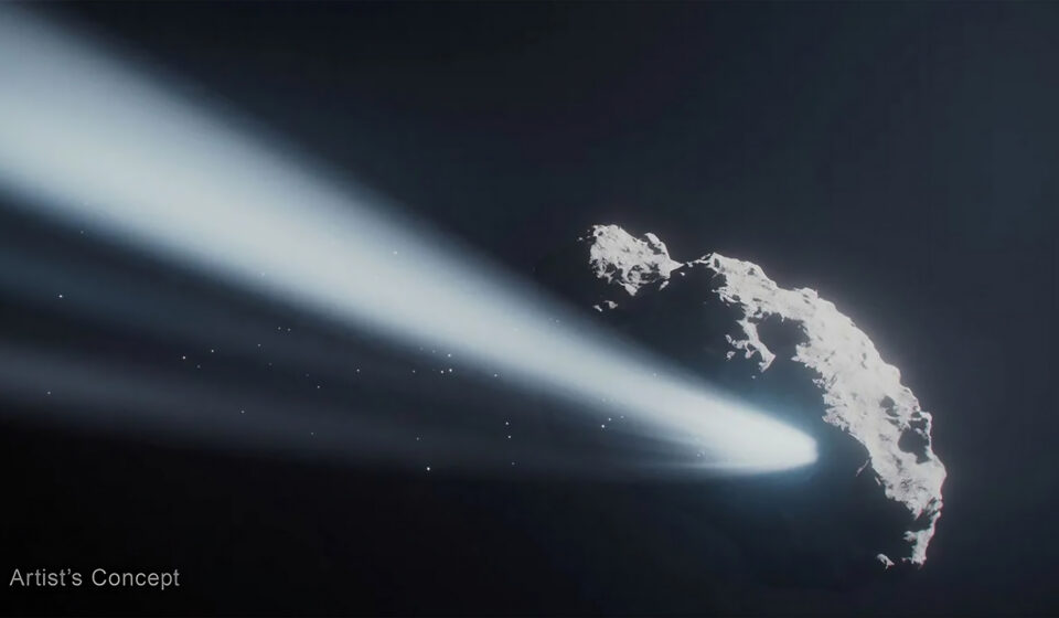 Inédito! Hubble flagra cometa girando “ao contrário”