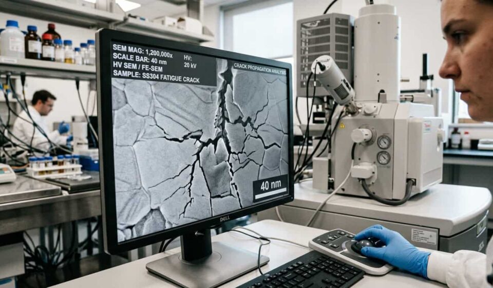 Metal se regenera sozinho durante teste com microscópio e muda o que se pensava sobre rachaduras