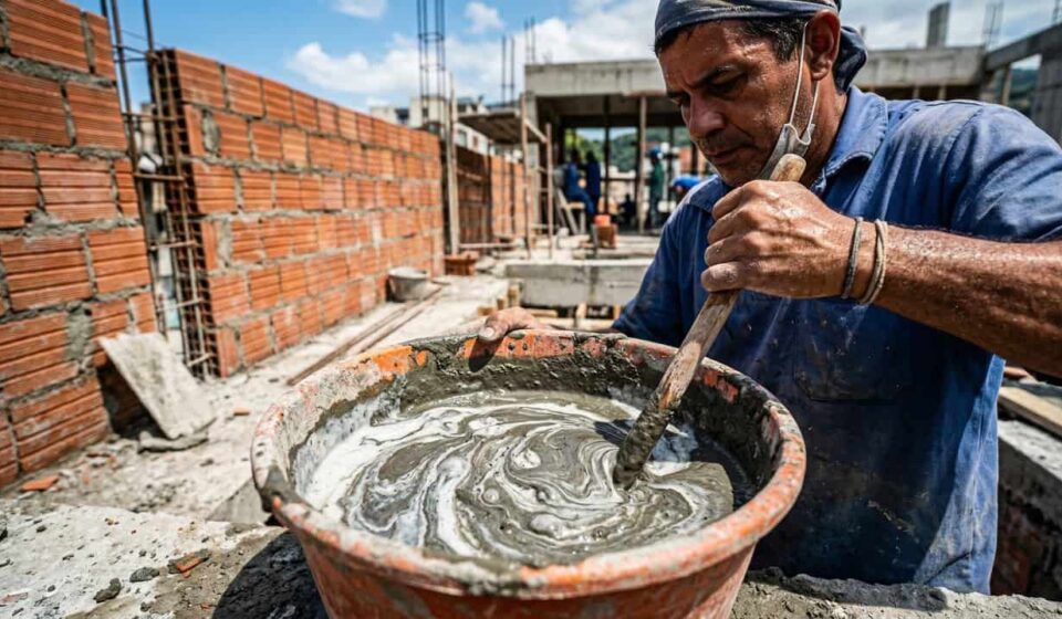 Mistura de cimento com resina acrílica vira o novo queridinho da construção
