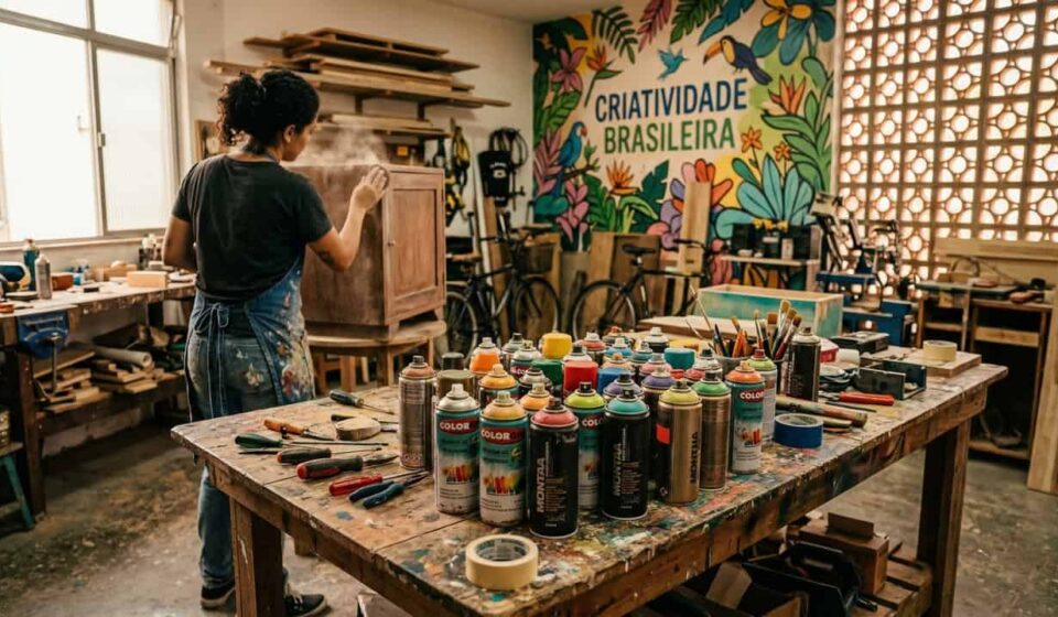 Não jogue fora latas de tinta spray velhas porque esse truque simples vale a pena
