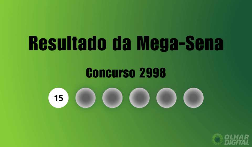 Resultado da Mega-Sena de hoje: veja números e ganhadores do concurso 2998 (sábado, 18/04)