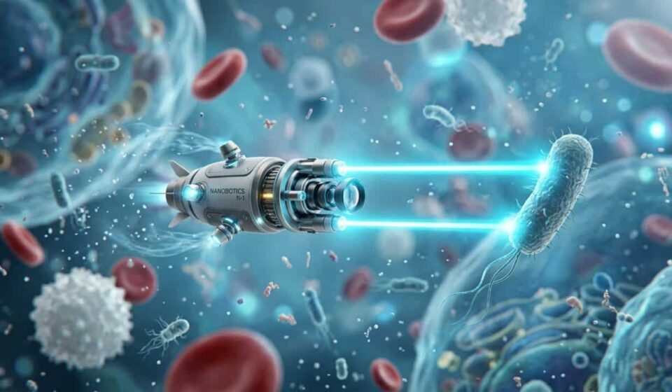 Cientista criaram um nanorrobô menor que 1 micrômetro que caça bactérias, as transporta e as libera exatamente onde elas querem