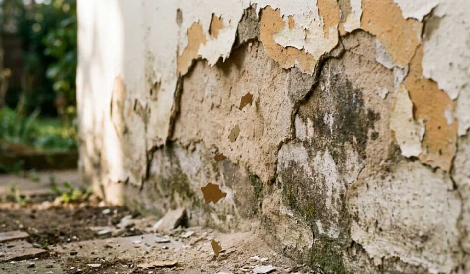 Muro descascando? O erro pode estar escondido na parede