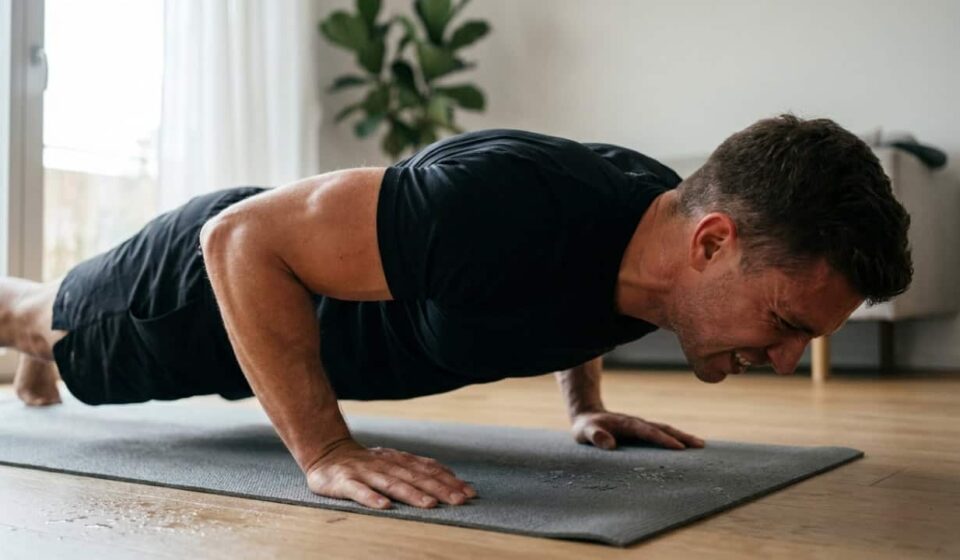 Repetições parciais podem turbinar sua hipertrofia com exercícios usando apenas o peso do corpo