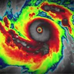 Supertufão Sinlaku, a tempestade mais poderosa de 2026 avança no Oceano Pacífico