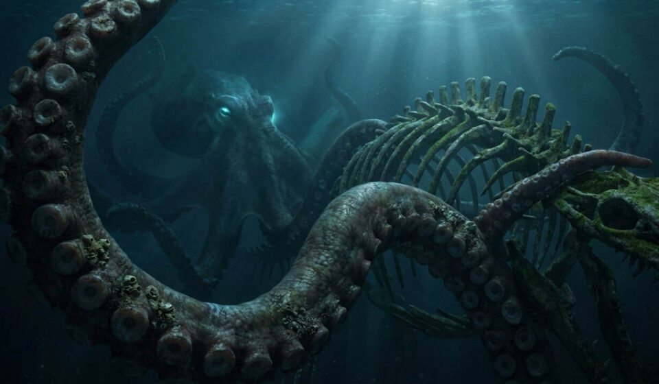 ‘Kraken’ sempre foi real: descoberta colossal revela polvo gigantesco que reinou nos oceanos e se alimentou de répteis enormes