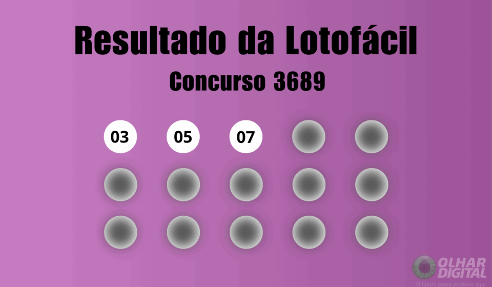 Resultado da Lotofácil de hoje: veja números e ganhadores do concurso 3689 (terça, 19/05)