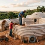 Como construir uma casa com a terra do próprio terreno usando a técnica do superadobe, método que a NASA estudou para construir na Lua