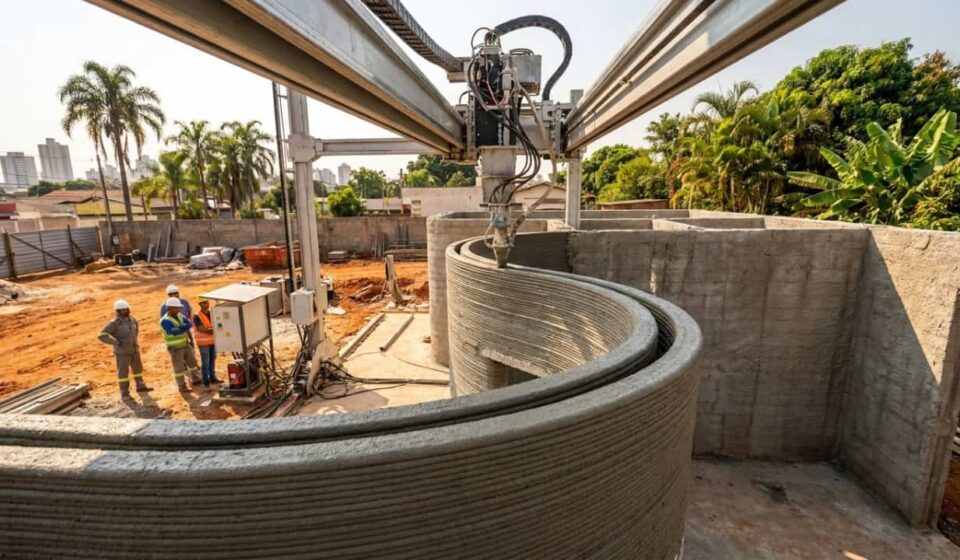 Como construir uma casa inteira em 24 horas usando uma impressora 3D gigante