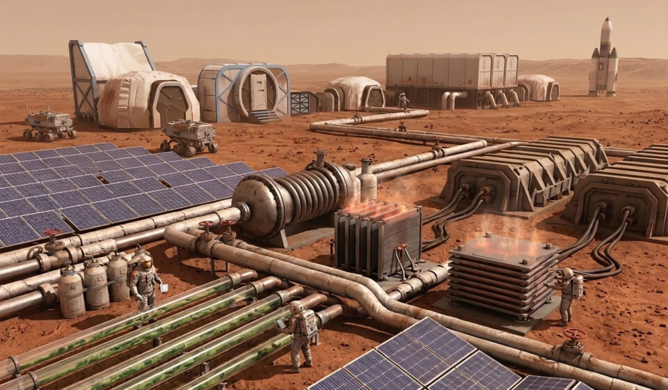 Energia em Marte pode ser gerada com recursos do próprio planeta