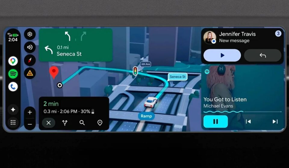 Google anuncia maior atualização do Android Auto em 10 anos