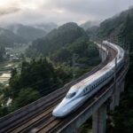 O Japão testa o primeiro trem que dobra o próprio corpo para fazer curvas sem reduzir a velocidade