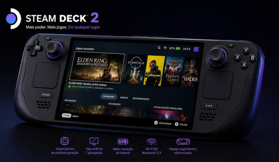 O plano da Valve para o Steam Deck 2 que vai trazer um salto gigante de potência para os jogadores