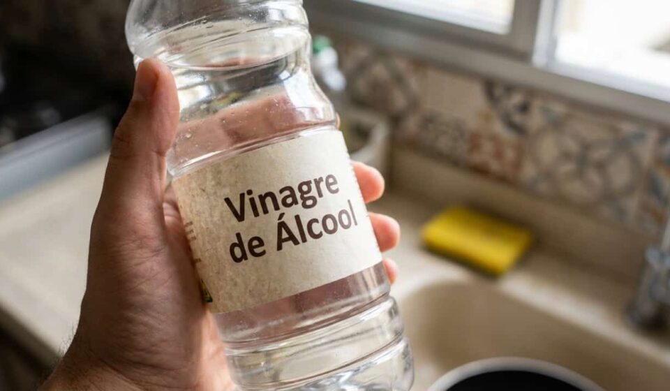 Para que serve o vinagre de álcool na limpeza pesada?