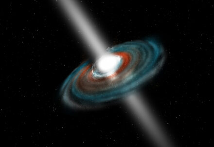 Pulsar cintilante revela estruturas invisíveis no espaço