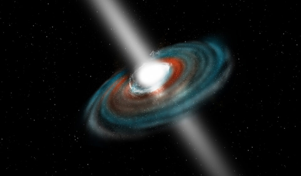 Pulsar cintilante revela estruturas invisíveis no espaço