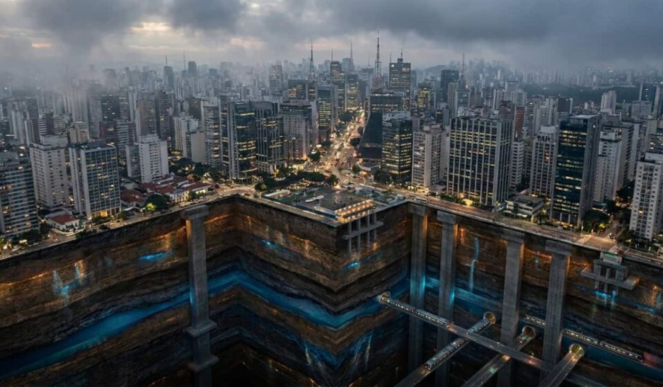 São Paulo flutua sobre 500 metros de sedimento que ameaça fundações e túneis do metrô