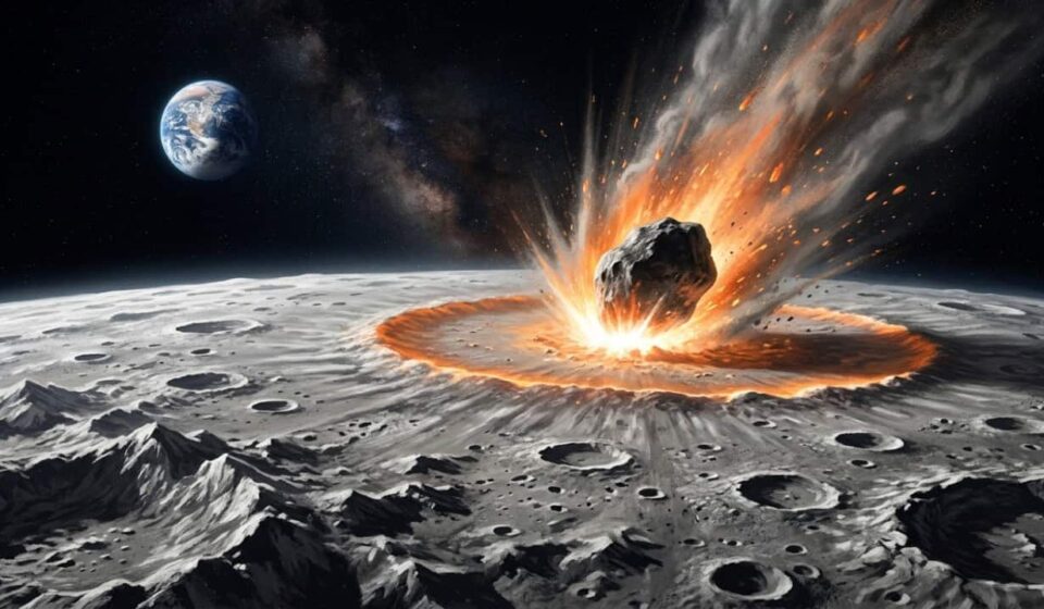 Um asteroide com 260 km de diâmetro colidiu com a Lua a uma velocidade de 13 quilômetros por segundo: pesquisadores acreditam que esse impacto deu origem à bacia Polo Sul-Aitken