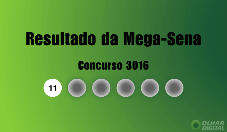 Resultado da Mega-Sena de hoje: veja números e ganhadores do concurso 3016 (terça, 09/06)