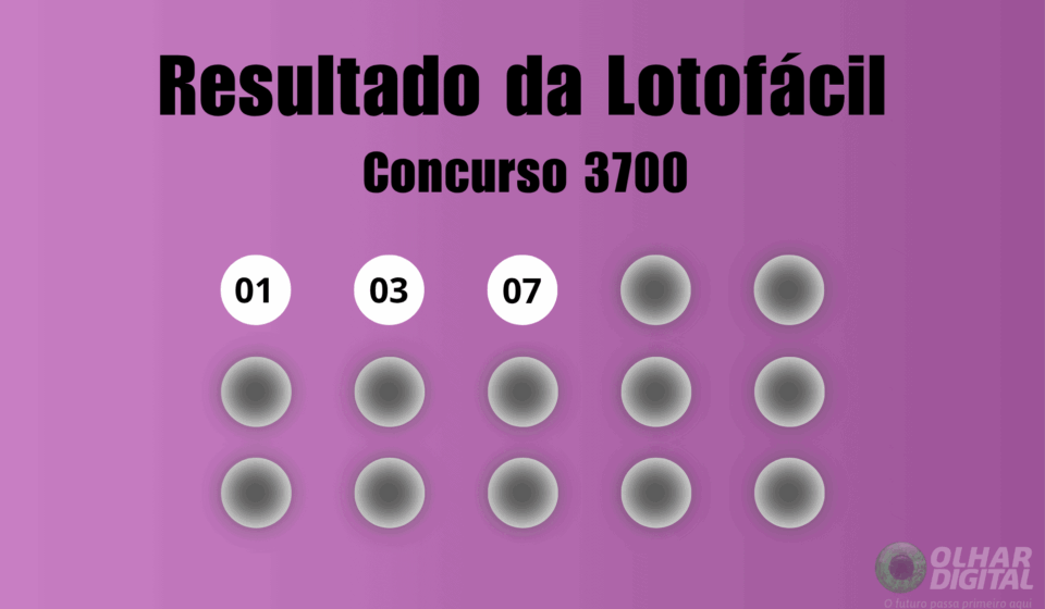 Resultado da Lotofácil de hoje: veja números e ganhadores do concurso 3700 (segunda, 01/06)