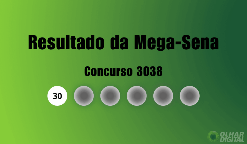 Resultado da Mega-Sena de hoje: veja números e ganhadores do concurso 3038 (quinta, 30/07)