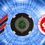 Escudos de Athletico-PR e Internacional