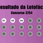 Resultado da Lotofácil de hoje: veja números e ganhadores do concurso 3754 (quarta, 05/08)