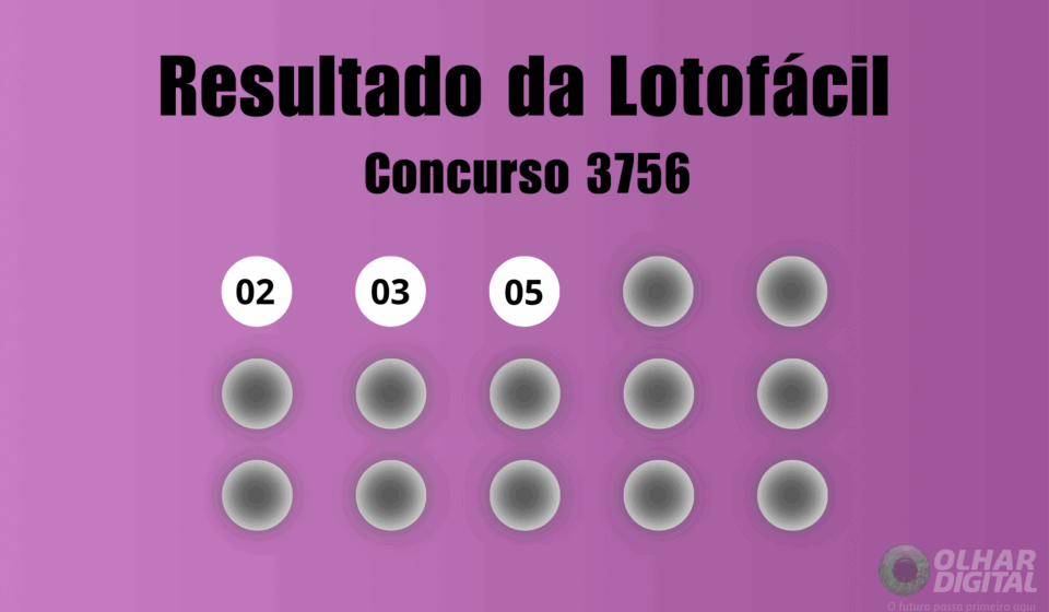 Resultado da Lotofácil de hoje: veja números e ganhadores do concurso 3756 (sexta, 07/08)