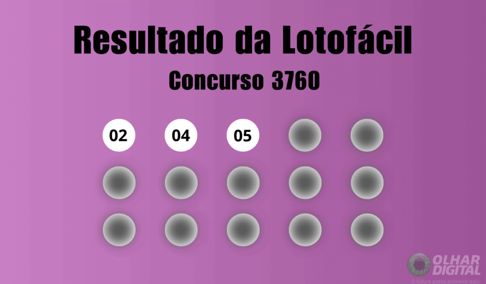 Resultado da Lotofácil de hoje: veja números e ganhadores do concurso 3760 (quarta, 12/08)