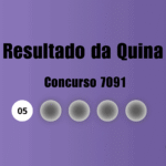 Resultado da Quina de hoje: veja números e ganhadores do concurso 7091 (quinta, 13/08)