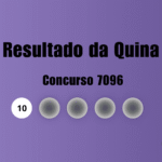 Resultado da Quina de hoje: veja números e ganhadores do concurso 7096 (quarta, 19/08)