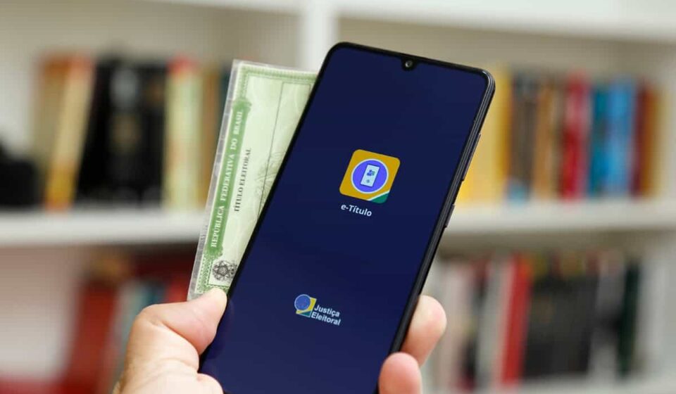 Tela do aplicativo e-Título, o título de eleitor digital brasileiro.