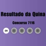 Resultado da Quina de hoje: veja números e ganhadores do concurso 7116 (domingo, 13/09)