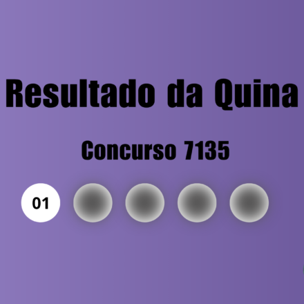 Resultado da Quina de hoje: veja números e ganhadores do concurso 7135 (segunda, 05/10)