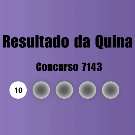 Resultado da Quina de hoje: veja números e ganhadores do concurso 7143 (quinta, 15/10)