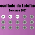 Resultado da Lotofácil de hoje: veja números e ganhadores do concurso 3807 (domingo, 18/10)