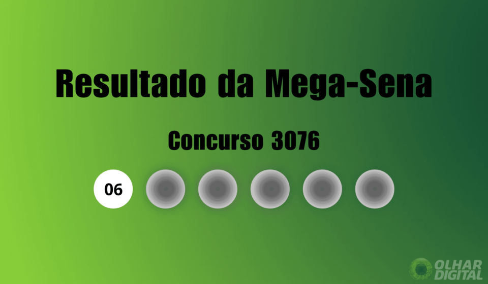 Resultado da Mega-Sena de hoje: veja números e ganhadores do concurso 3076 (terça, 27/10)