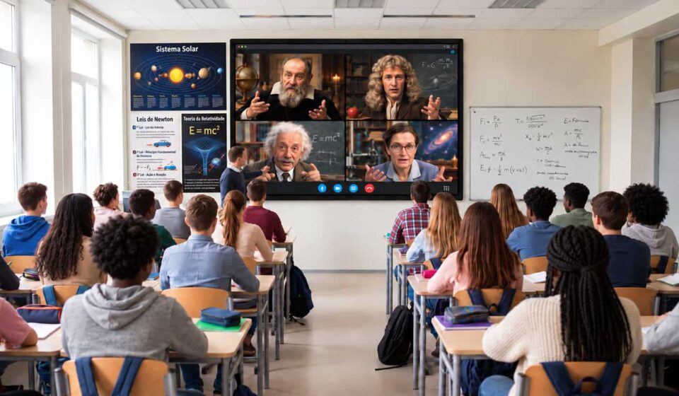 Iniciativa brasileira faz gênios do passado “ganharem vida” por meio da IA em experiência inovadora de ensino